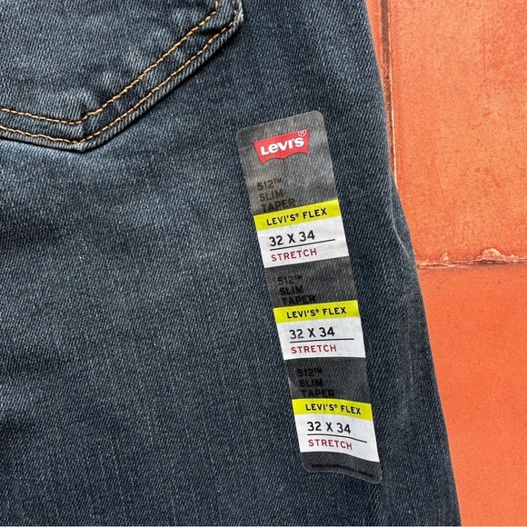 32x34 Mens Levi's 512 Slim Taper Jeans In Genie NWT - Picture 4 of 7